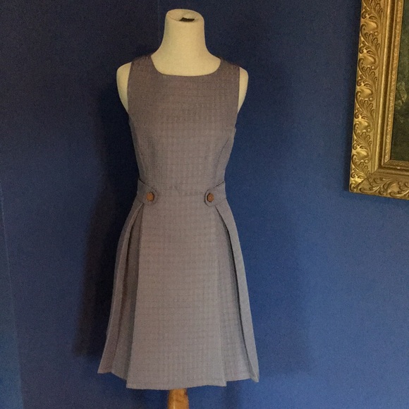 Modcloth retro mod 60s-style lavender fit & flare A-line dress office business - Picture 4 of 16